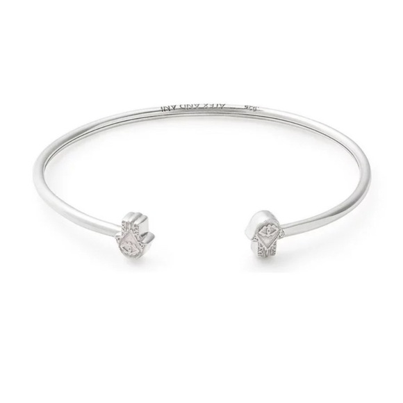 Alex and Ani ‘Hand of Fatima’ Sterling Silver Cuff - Picture 1 of 5